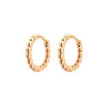 Pellet Hoops Rose Gold