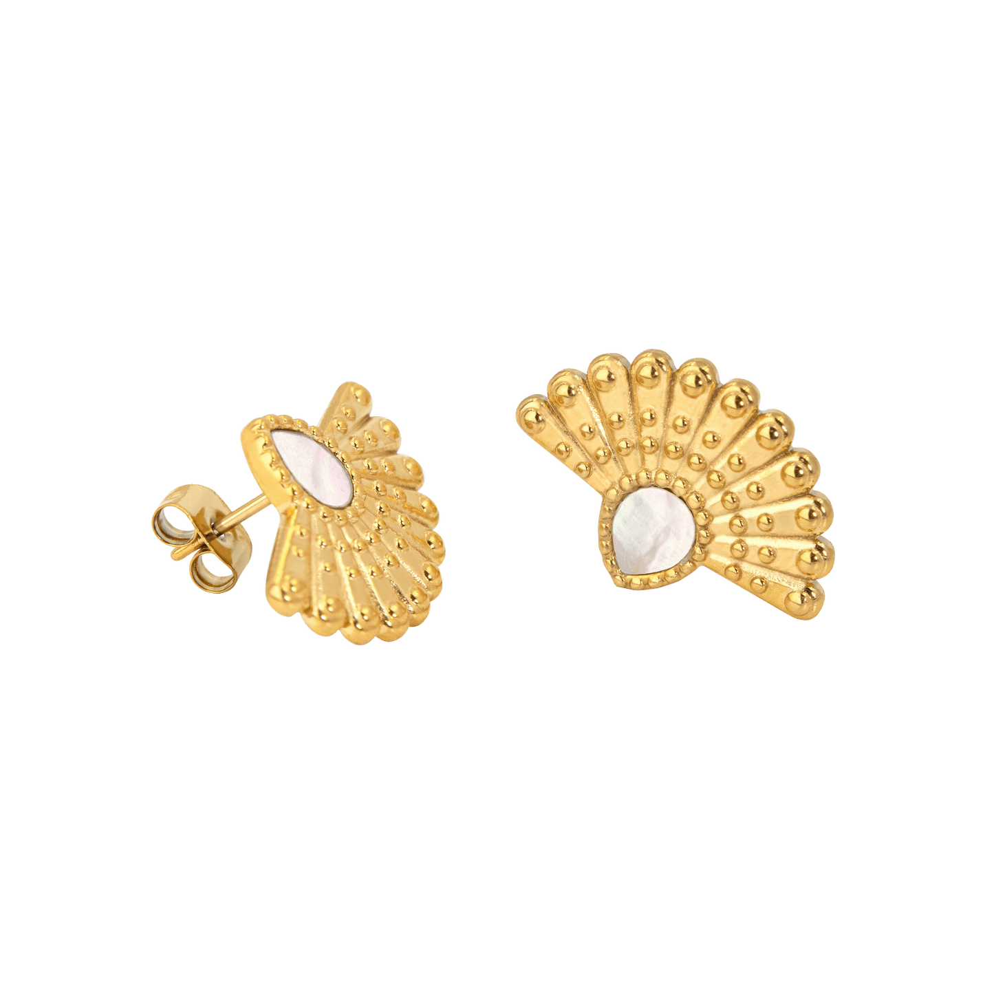 Incredible Leo Stud Earrings Gold