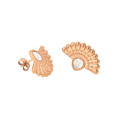 Incredible Leo Stud Earrings Rose Gold