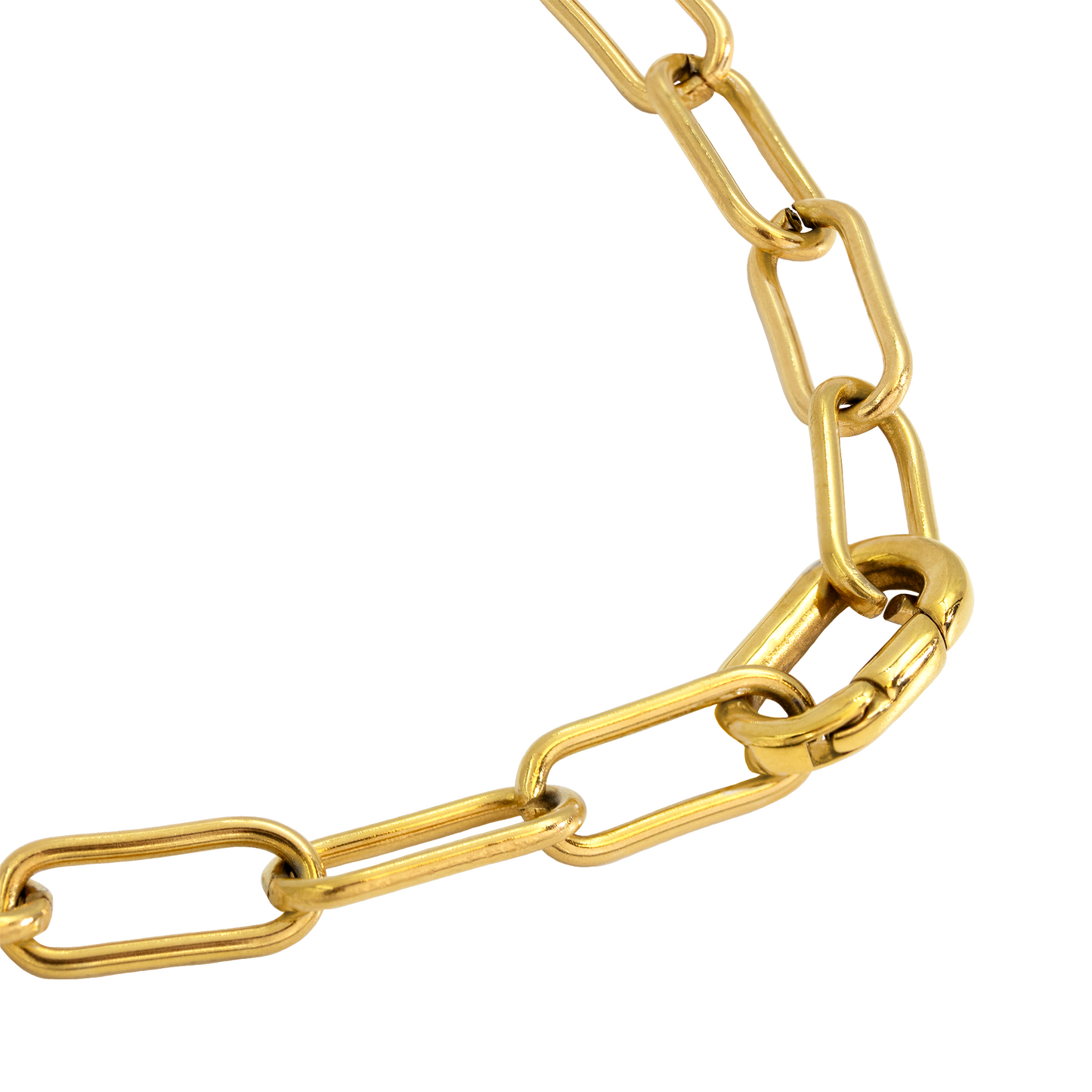 Long Link Bracelet Gold
