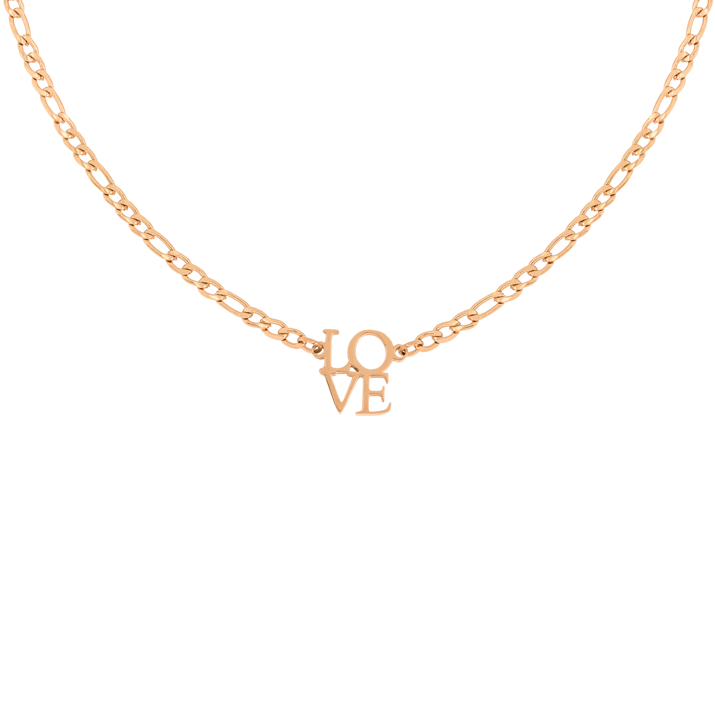 Lots of Love Necklace Rose Gold