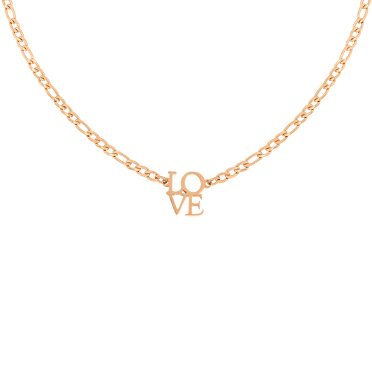 Lots of Love Necklace Rose Gold