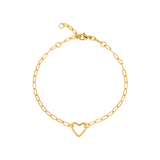 Loving Heart Bracelet Gold