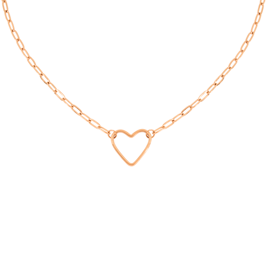Loving Heart Necklace Rose Gold