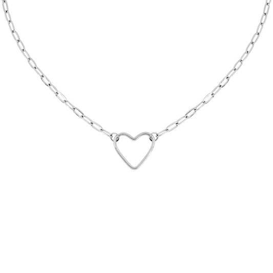 Loving Heart Necklace Silver