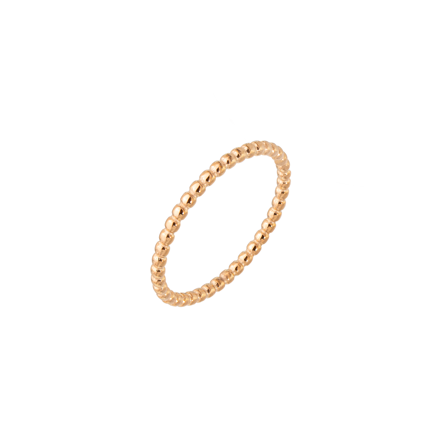 Narrow Sphere Ring Rose Gold