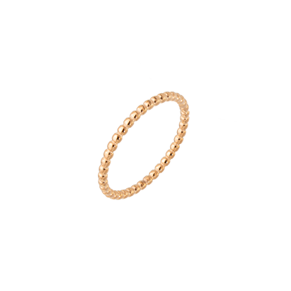 Narrow Sphere Ring Rose Gold