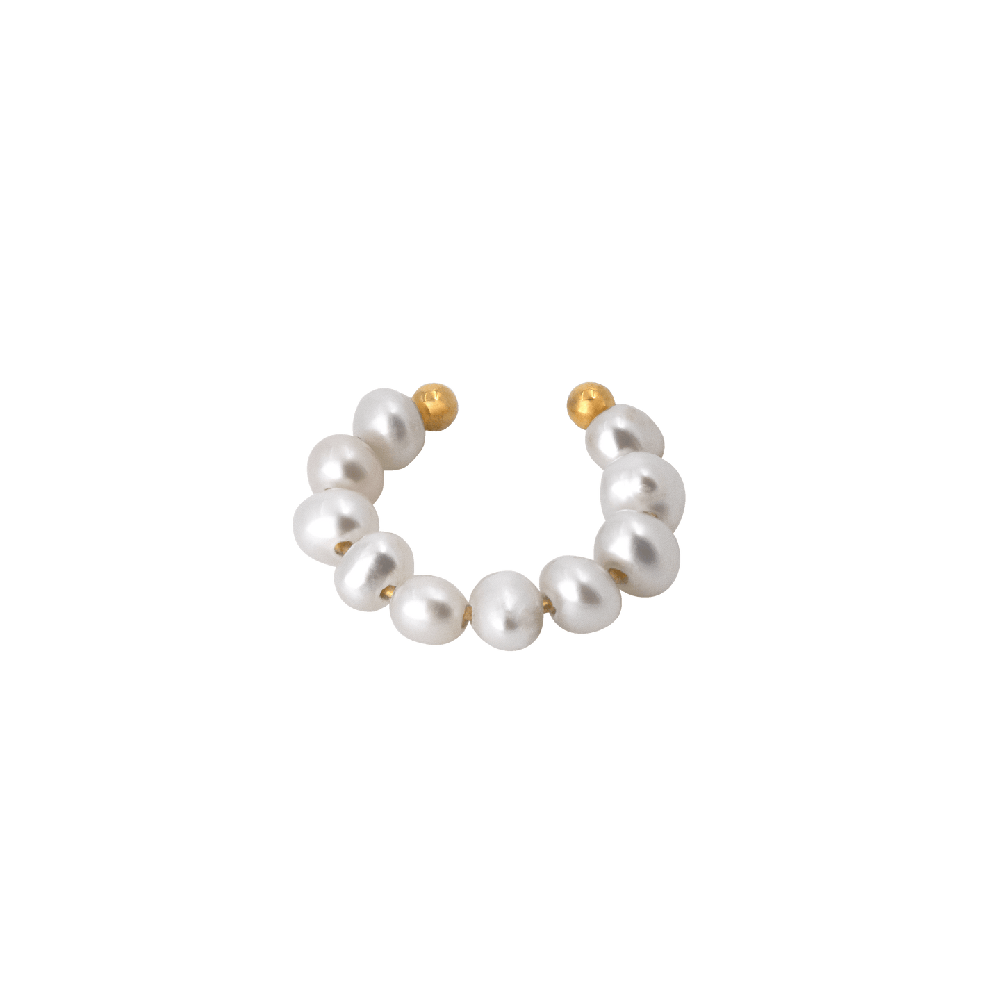 Pippo Pearl Ear Cuff Gold