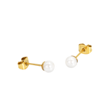 Pretty Pearl Studs Gold