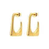 Rectangle Hoops Gold