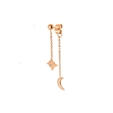 Shiny Ines Stud Earring Rose Gold