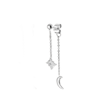 Shiny Ines Stud Earring Silver