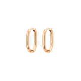 Oval Hoops Baby Rose Gold