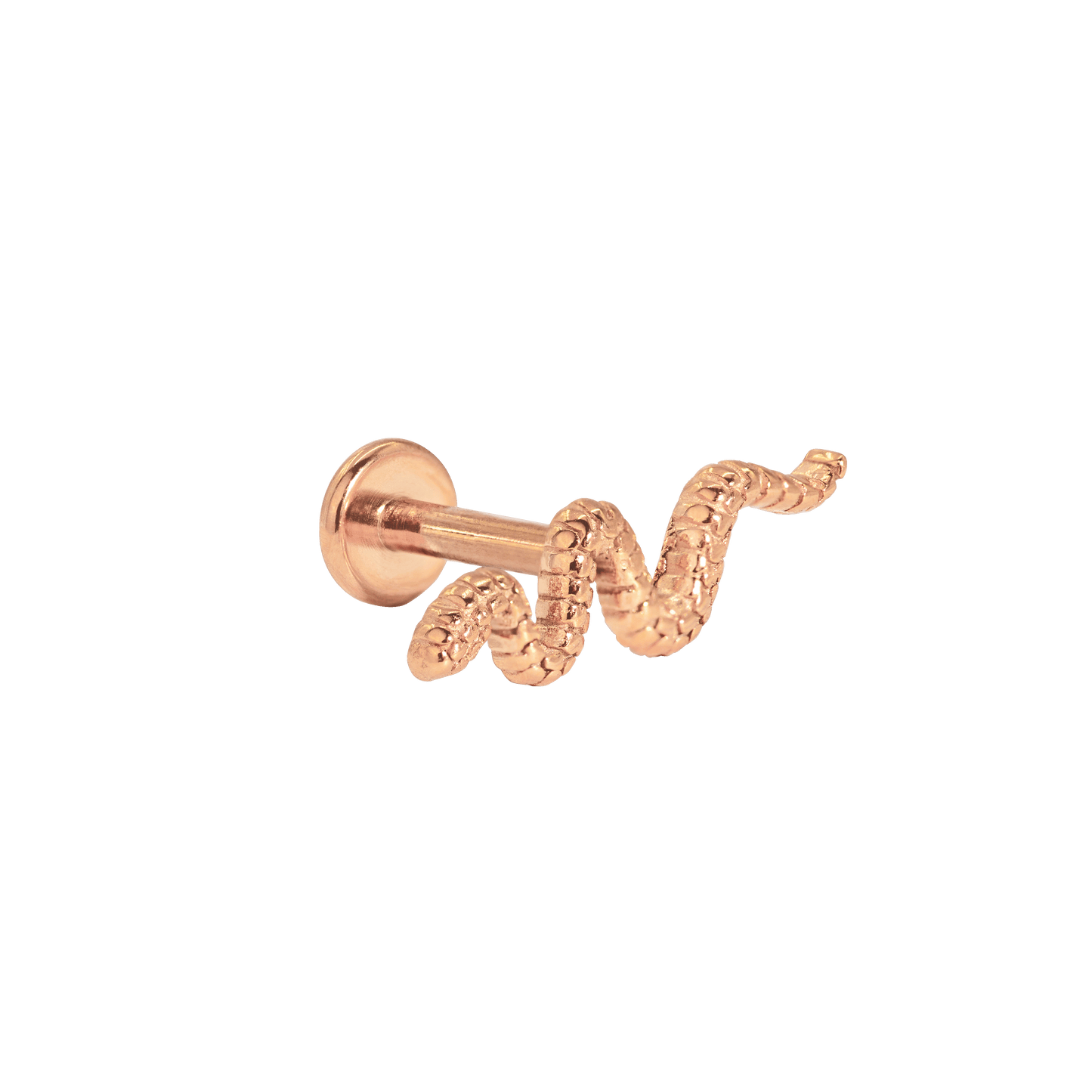 Snake Piercing Rose Gold