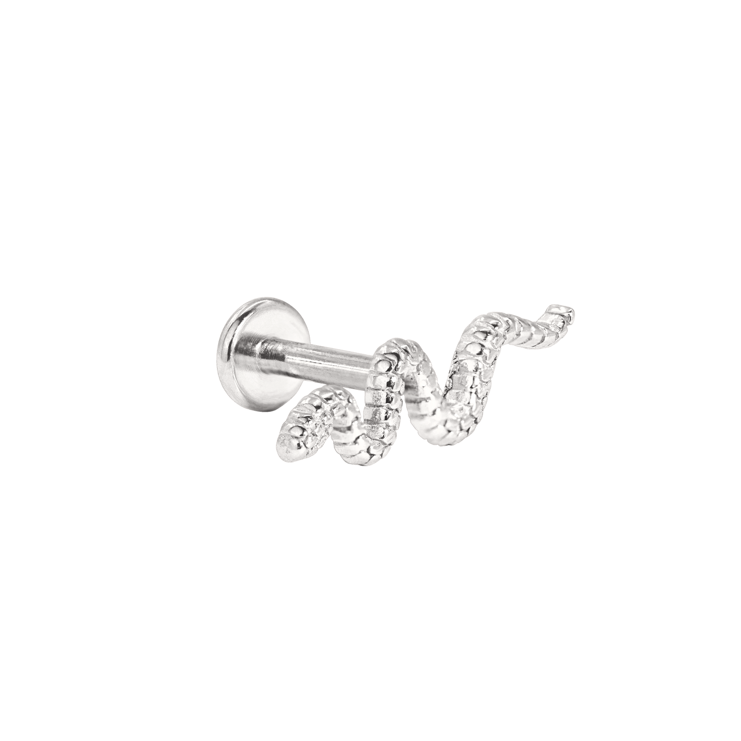 Snake Piercing Silver