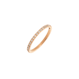 White Sparkle Ring Rose Gold