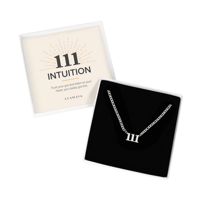 Angel Number 111 Necklace Silver