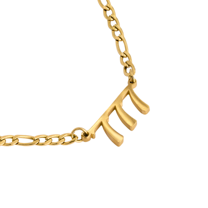 Angel Number 777 Necklace Gold