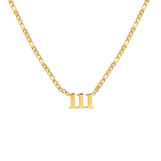 Angel Number 111 Necklace Gold