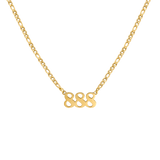 Angel Number 888 Necklace Gold
