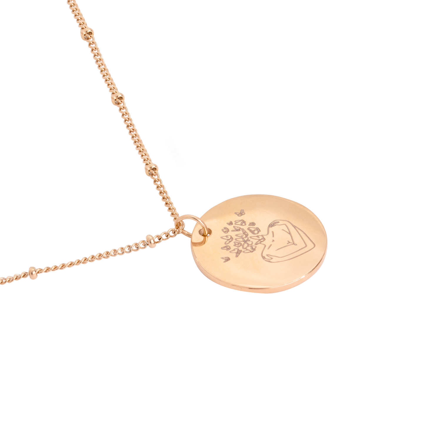 Embrace all that you are Necklace Rose Gold