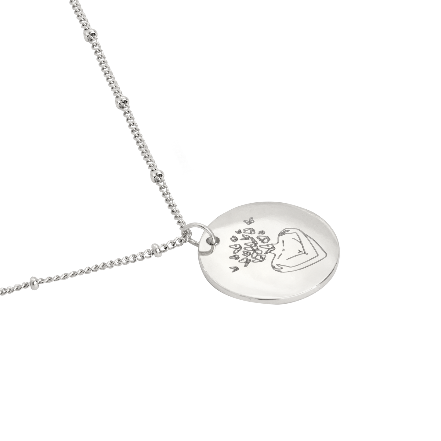 Embrace all that you are Necklace Silver