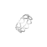 Heart in Heart Ring Silver