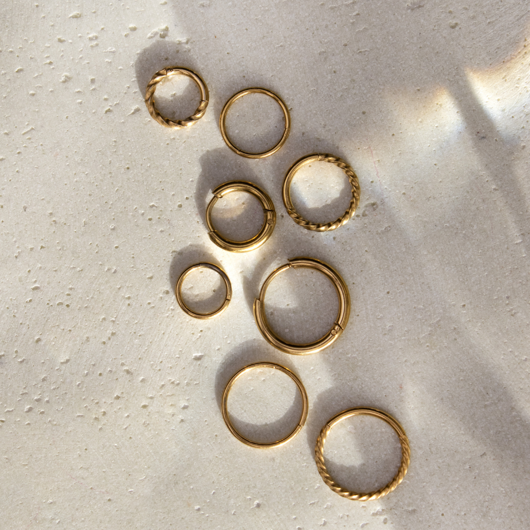 Basic Click Piercing Ring Rose Gold