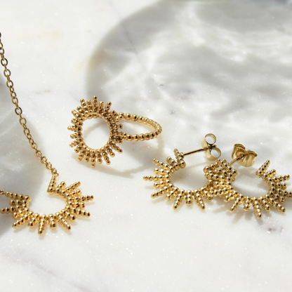 Sunshine Sister Necklace Gold