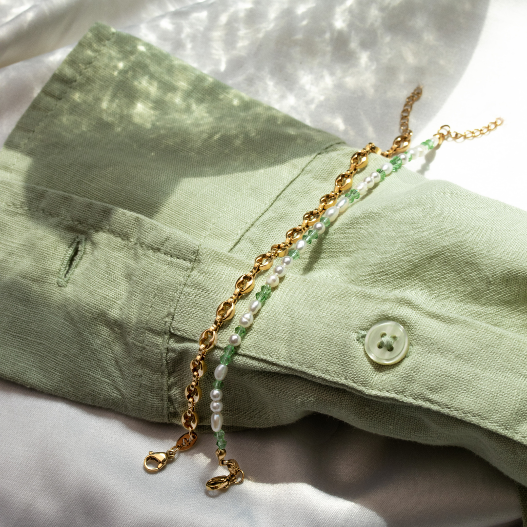 Perlita Verde Bracelet Gold