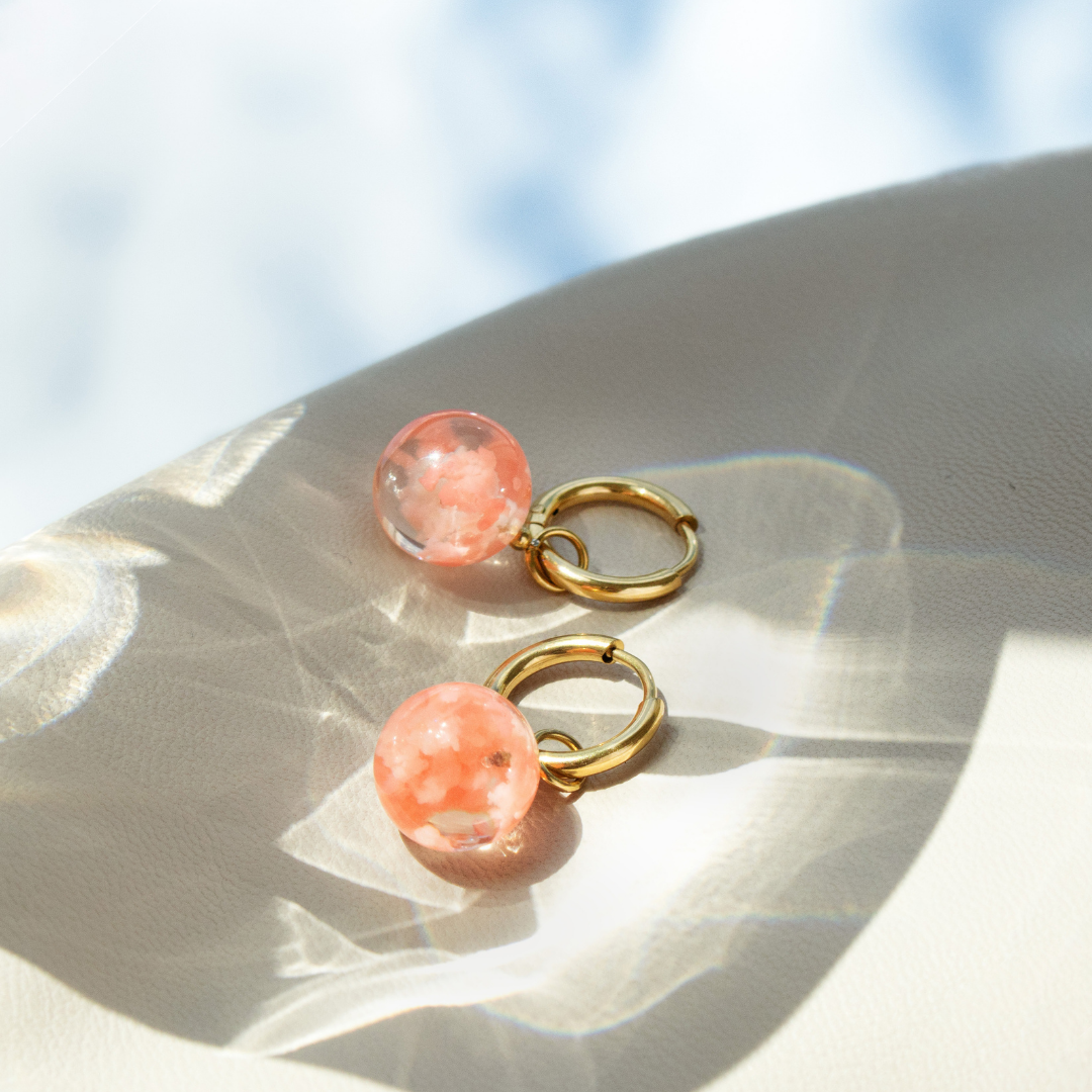 Sunset Dream Hoops Small Rose Gold