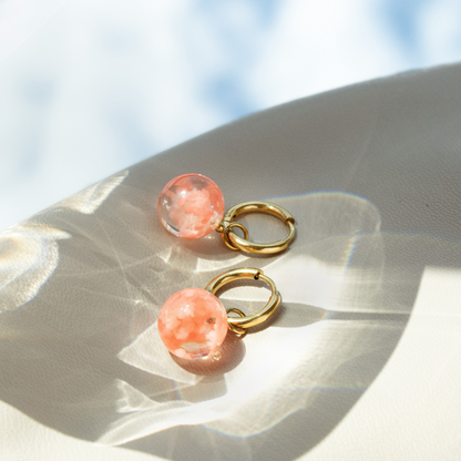 Sunset Dream Hoops Small Gold