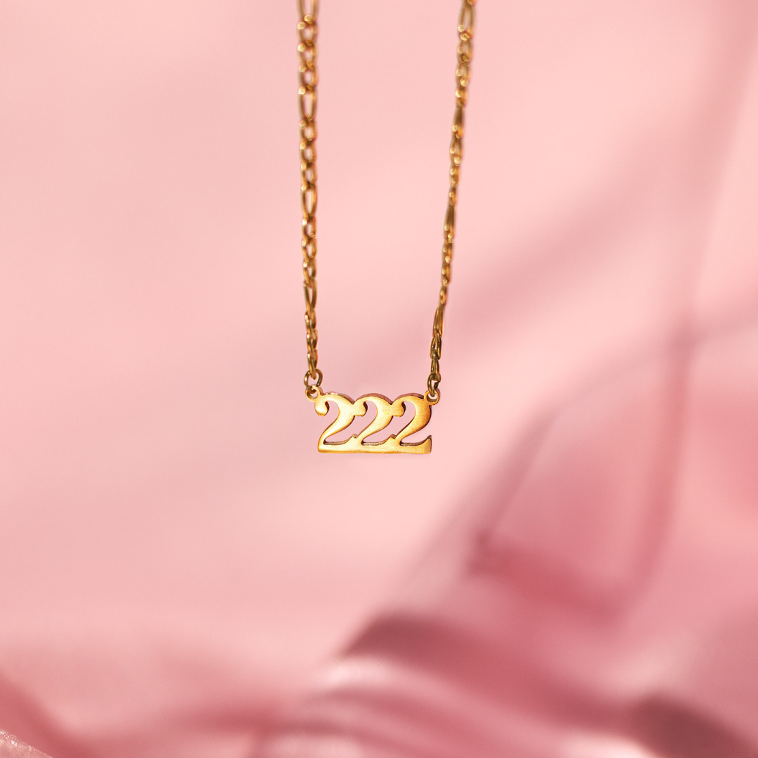 14K Gold Angel Number 999 Necklace - KK Bloom Boutique