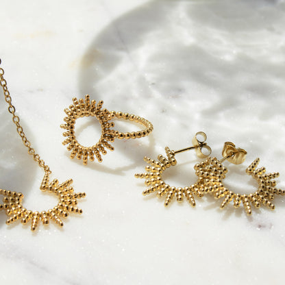 Sunshine Emelie Earrings Rose Gold