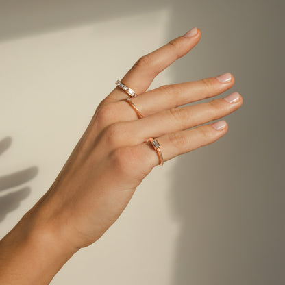 Round Charming Ring Rose Gold