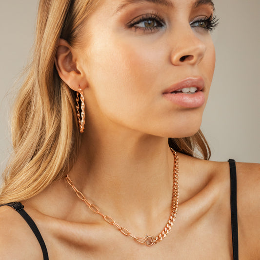 Same but Different Necklace Rose Gold