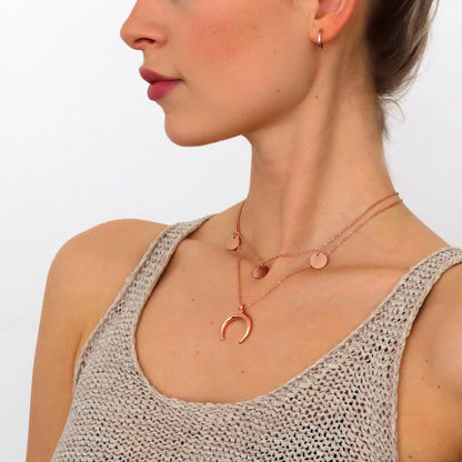 Luna Necklace Rose Gold