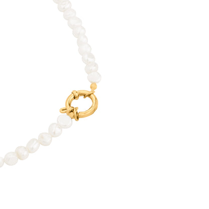 Lola Power Pearl Necklace Gold