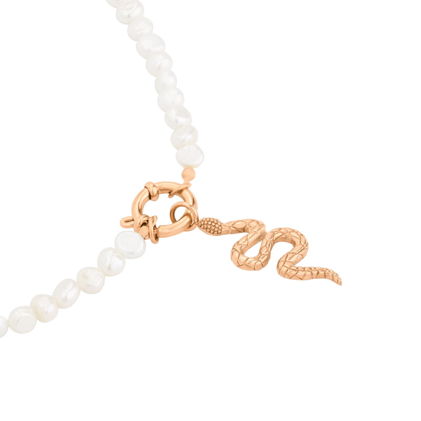 Lola Power Pearl Necklace Set Rose Gold