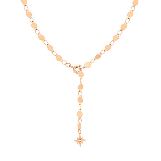 Rising Lotti Y-Necklace Rose Gold