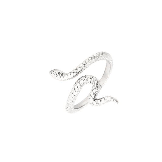 Lola Selflove Snake Ring Silver