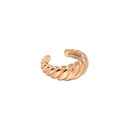 Towel Twist Ear Cuff Rose Gold